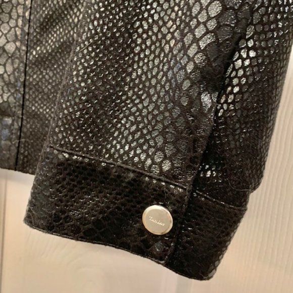 TanJay Black Faux Reptile Jacket - Size 8 - Picture 9 of 9